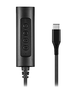 Cavo adattatore Cavo adattatore Hamlet HHEADA UC Jack a Usb C con Controlli Volume Bla (ord.min.1.00 unità)