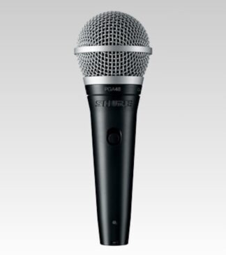 Microfono a filo Shure PGA48 PG ALTA Qtr Black e Silver Microfono a filo (ord.min.1.00unità)