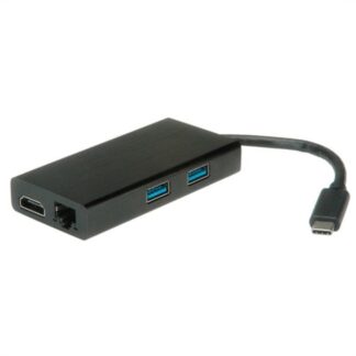 Hub multiporta HUB Itb ROS3251 Usb 3.2 Type C Black (ord.min.1.00 unità)
