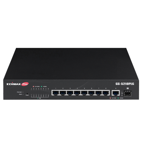 Switch di rete Switch di rete Edimax GS 5210PLG SMB Web Smart Black (ord.min.1.00 unità)