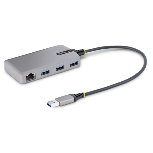 Hub multiporta HUB Startech.Com 5G3AGBB USB A HUB Mini Dock USB con Ethernet Grey (ord.min.1.00 unità)