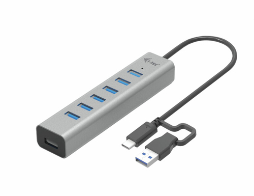 Hub USB Hub USB i tec C31HUBMETAL703 3.0 Grigio (ord.min.1.00 unità)