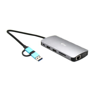 Hub multiporta HUB i tec CANANOTDOCKPD Travel Nano Dock Pd 100W Argento (ord.min.1.00 unità)
