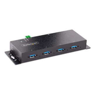 Hub USB Hub USB Startech.Com 5G4AINDNP USB A HUB 3.0 Industriale Black (ord.min.1.00 unità)