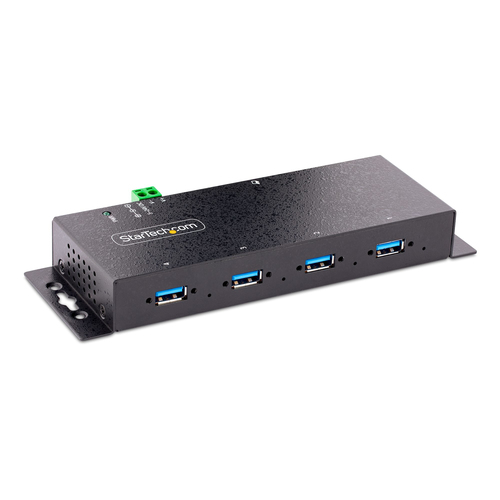 Hub USB Hub USB Startech.Com 5G4AINDNP USB A HUB 3.0 Industriale Black (ord.min.1.00 unità)