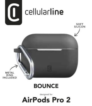 Custodia protettiva auricolari Custodia protettiva auricolari Cellular Line BOUNCEAIRPODSPRO2K BOUNCE (ord.min.1.00 unità)