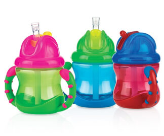 Bicchiere bimbo Bicchiere bimbo Nuby NV0404002 FLIP IT con cannuccia Assortito (ord.min.1.00 unità)