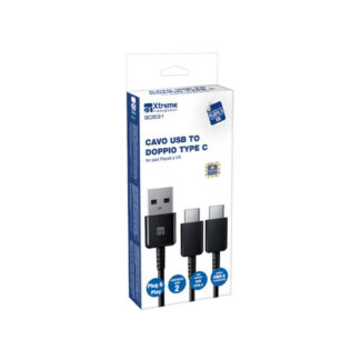 Cavo USB C Cavo USB C Xtreme 90531 PLAYSTATION 5 Double Black (ord.min.1.00 unità)