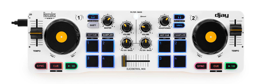 Controller disc jockey Controller disc jockey Hercules 4780955 DJCONTROL Mix Bluetooth White (ord.min.1.00 unità)