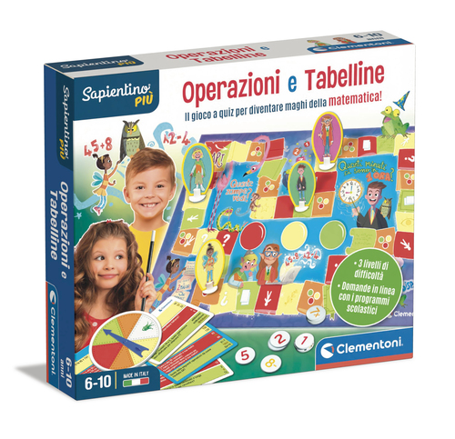 Educativo Gioco educativo Clementoni 16596 SAPIENTINO Operazioni e Tabelline (ord.min.1.00 unità)
