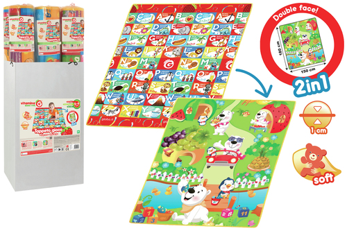 Tappeto gioco Tappeto gioco Globo 05569 VITAMINA G 2 lati lettere e numeri (ord.min.1.00 unità)