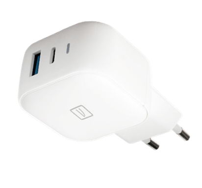 Caricabatterie USB Caricabatterie Tucano MA GAN38 EU W CHARGER GAN 38w Power Delivery Whi (ord.min.1.00 unità)