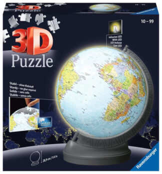 Puzzle Puzzle Ravensburger 11549 3D Mappamondo luminoso (ord.min.1.00 unità)