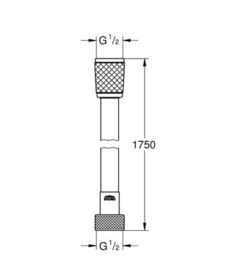 Flessibile doccia Flessibile doccia Grohe 28745002 VITALIOFLEX Comfort Silver (ord.min.1.00 unità)