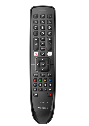 Telecomando tv Telecomando tv Meliconi 806079 GUMBODY Facile TV+ Black (ord.min.1.00 unità)