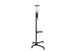 Carrello porta tv e monitor Carrello monitor Itb OM07108 OMB Caravel 80 Black (ord.min.1.00 unità)