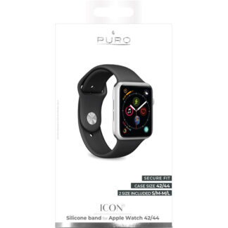 Cinturino orologio Cinturino orologio Puro AW44ICONBLK ICON Apple Watch Black (ord.min.1.00 unità)