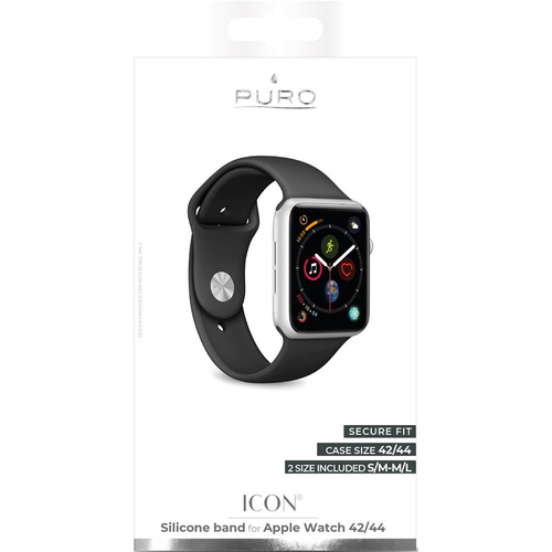 Cinturino orologio Cinturino orologio Puro AW44ICONBLK ICON Apple Watch Black (ord.min.1.00 unità)