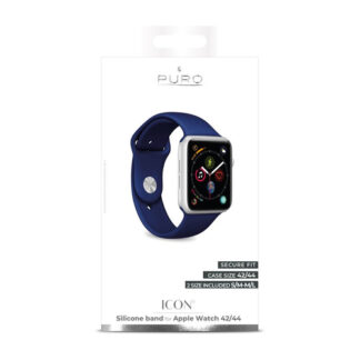 Cinturino orologio Puro AW44ICONDKBLUE ICON Apple Watch Dark blue Cinturino orologio (ord.min.1.00unità)