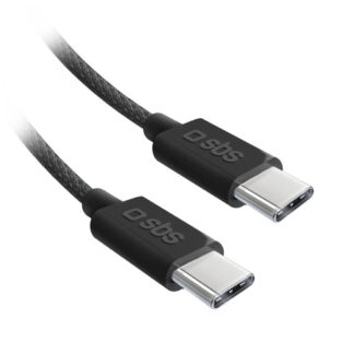 Cavo USB C Sbs TECABLETISSUETCCK 60W Black Cavo USB C (ord.min.1.00unità)