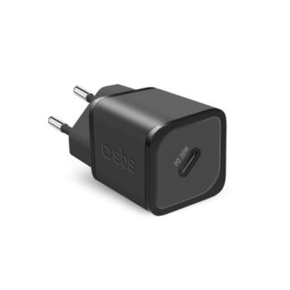 Caricabatterie USB Caricabatterie Sbs TETRGAN1C20K NANOTUBE 20W Power Delivery Black (ord.min.1.00 unità)