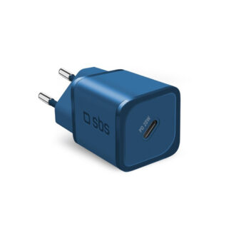 Caricabatterie USB Caricabatterie Sbs TETRGAN1C20B NANOTUBE 20W Power Delivery Blu (ord.min.1.00 unità)