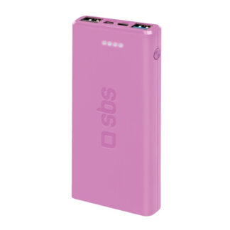 Power bank Power bank Sbs TTBB10000FASTP FAST CHARGER 10W Intelligent Charge Pink (ord.min.1.00 unità)