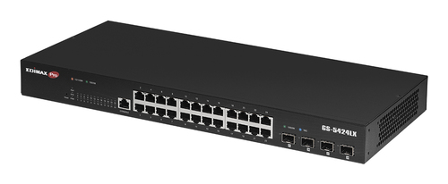 Switch di rete Switch di rete Edimax GS 5424LX Web Smart Black (ord.min.1.00 unità)