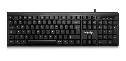 Tastiera computer Tastiera computer Hamlet XKKU200 IT SERIE 200 Wired Black (ord.min.1.00 unità)
