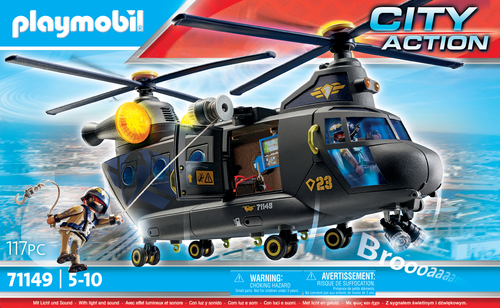 Costruzioni Costruzioni Playmobil 71149 CITY ACTION Unità Speciale Elicottero (ord.min.1.00 unità)