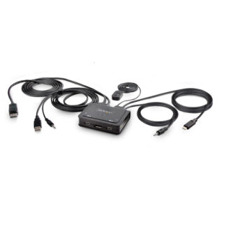Kvm switch Kvm switch Startech.Com C2 D46 UAC CBL KVM DisplayPort 4K Black (ord.min.1.00 unità)