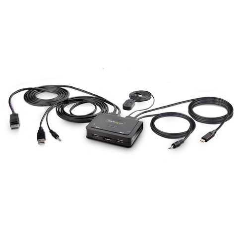 Kvm switch Kvm switch Startech.Com C2 D46 UAC CBL KVM DisplayPort 4K Black (ord.min.1.00 unità)