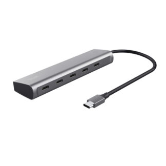 Hub USB Hub USB Trust 25136 HALYX 3.2 Gray (ord.min.1.00 unità)