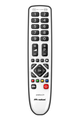 Telecomando tv Telecomando tv Meliconi 806170 GUMBODY Pratico 2+ Silver e Black (ord.min.1.00 unità)