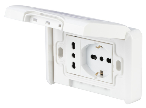 Placca elettrica Placca elettrica Poly Pool PP6097X Bianco (ord.min.1.00 unità)