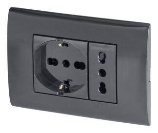 Placca elettrica Placca elettrica Poly Pool PP6094 1X Antracite (ord.min.1.00 unità)