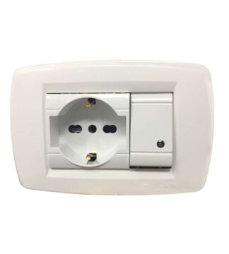 Placca elettrica Placca elettrica Poly Pool PP6095X Bianco (ord.min.1.00 unità)