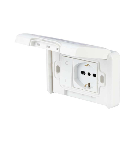 Placca elettrica Placca elettrica Poly Pool PP6098X Bianco (ord.min.1.00 unità)