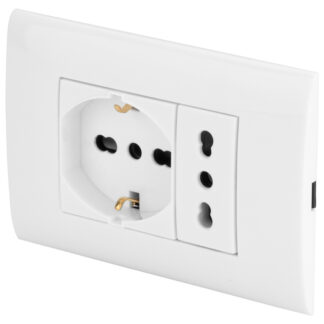 Placca elettrica Placca elettrica Poly Pool PP6094X Bianco (ord.min.1.00 unità)