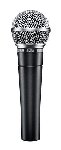 Microfono a filo Microfono a filo Shure SM58 SE SM SERIES con interruttore Black e Silv (ord.min.1.00 unità)