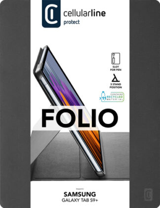 Custodia tablet Custodia tablet Cellular Line FOLIOGTABS9PL124K GALAXY FOLIO Tab S9+ B (ord.min.1.00 unità)