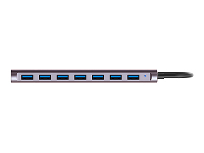 Hub USB Hub USB Hamlet XHUB 07A3P 3.0 Gray (ord.min.1.00 unità)