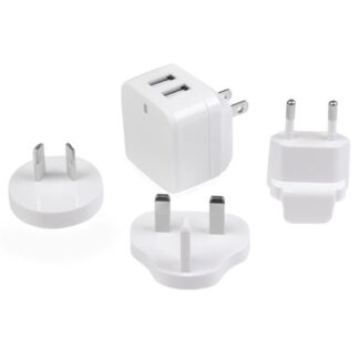 Adattatore da viaggio Adattatore da viaggio Startech.Com USB2PACWH 2 porte USB White (ord.min.1.00 unità)