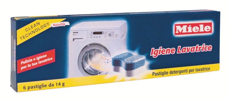 Detergente pulizia lavatrice Detergente pulizia lavatrice Miele EC037735 Tabs Igienizzante (6pz) (ord.min.1.00 unità)