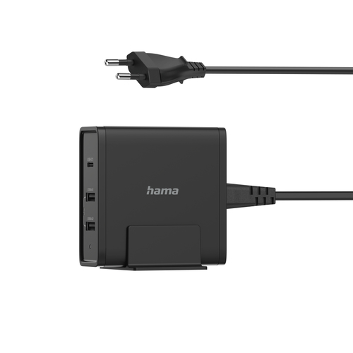 Caricabatterie USB Caricabatterie Hama 00200017 CHARGER STATION 65W Power Delivery Black (ord.min.1.00 unità)