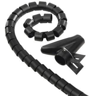 Passacavi Passacavi Hama 00220997 Tubo flessibile a spirale Black (ord.min.1.00 unità)