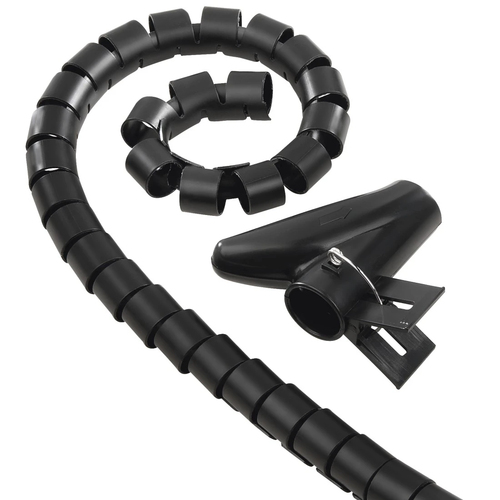 Passacavi Passacavi Hama 00220997 Tubo flessibile a spirale Black (ord.min.1.00 unità)