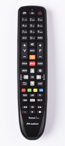 Telecomando tv Telecomando tv Meliconi 806078 GUMBODY Personal 7+ Black (ord.min.1.00 unità)