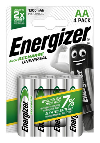 Batteria Stilo AA ricaricabile Batteria Stilo AA ricaricabile Energizer E301376005 RECHARGE UNIVERSAL (ord.min.1.00 unità)
