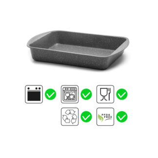Lasagnera Aeternum AP000001 BAKEWARE PETRAVERA Grigio pietra Lasagnera (ord.min.1.00unità)